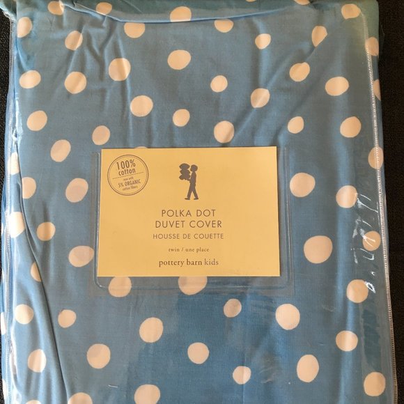 Pottery Barn Kids Polka Dot Duvet in Twin